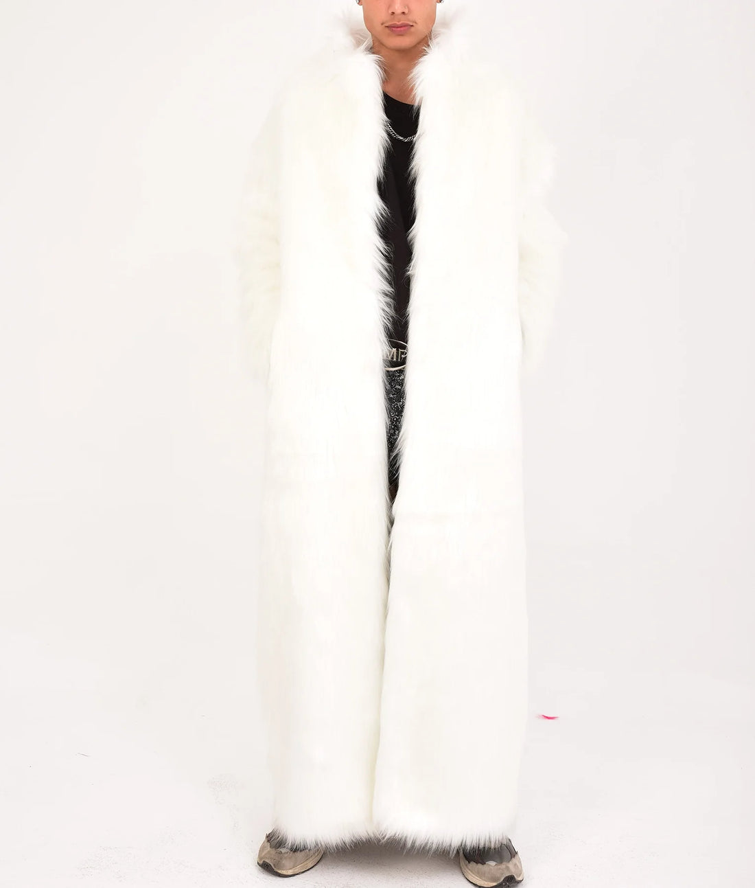 Braxton Mens White Fur Coat | Mens White Fur Coat-1