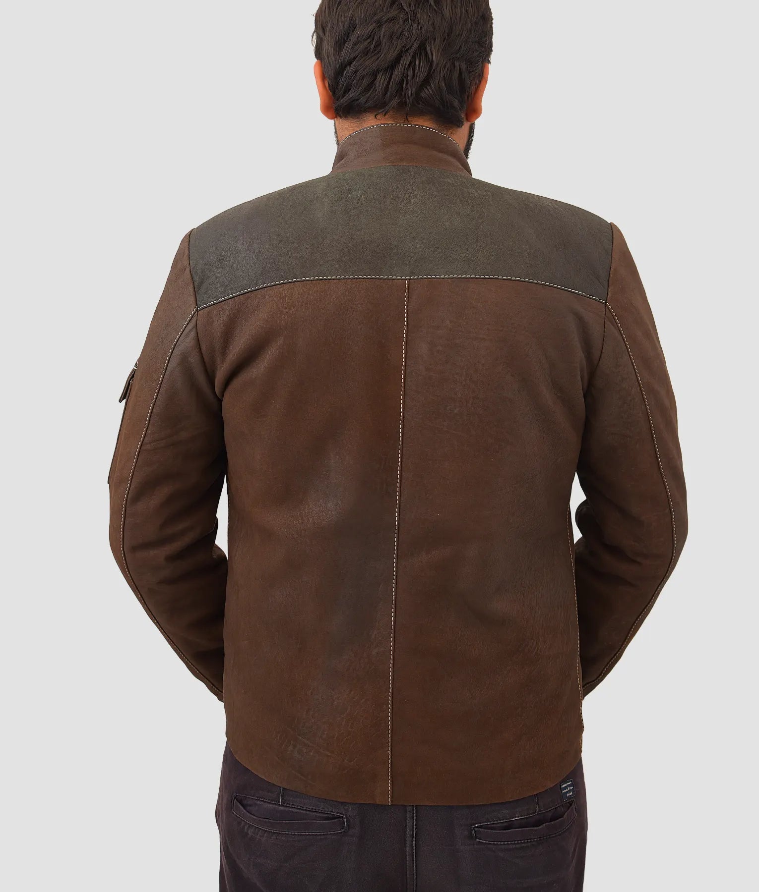 Bruce Mens Brown Suede Jacket | Mens Brown Suede Jacket-4