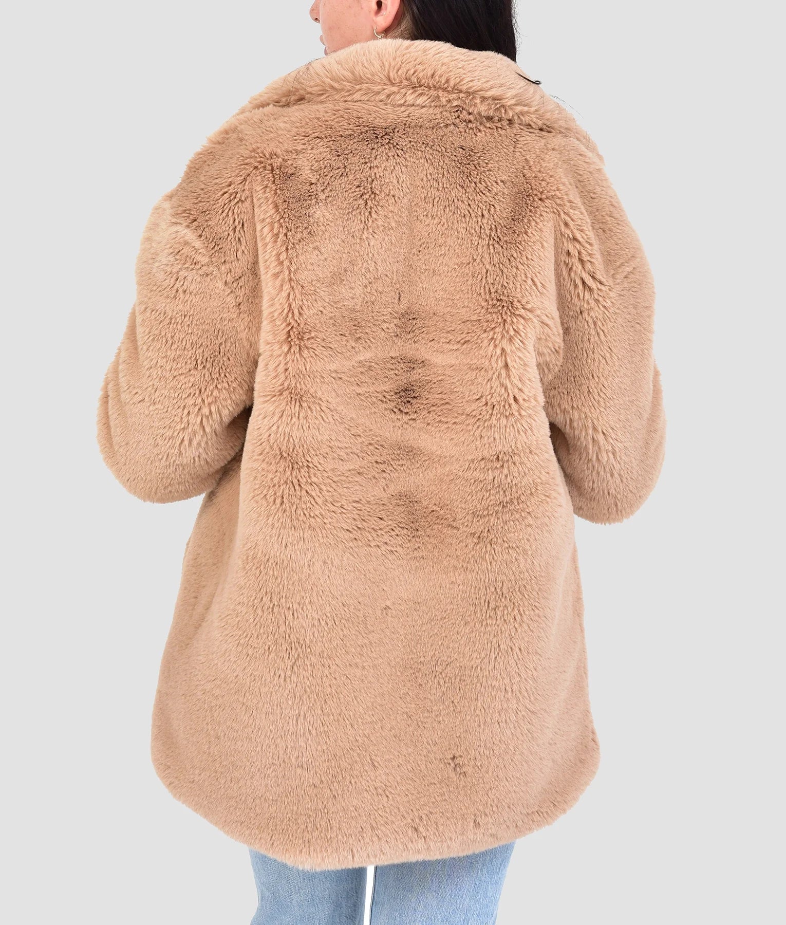 Juliette Womens Brown Fur Coat | Womens Brown Fur Jacket-3