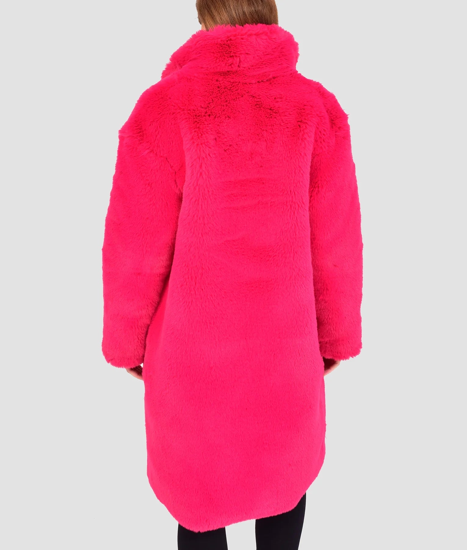 Lorene Womens Pink Fur Coat | Womens Pink Fur Coat-4