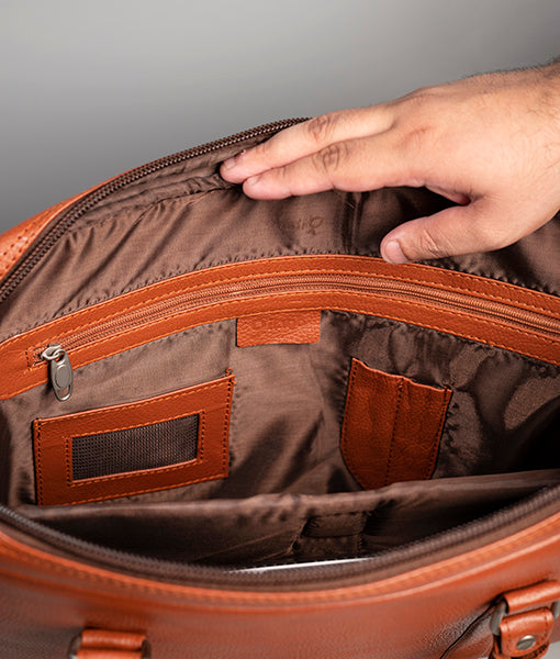 Men Brown Leather Laptop Bag | Brown Leather Laptop Bag-4