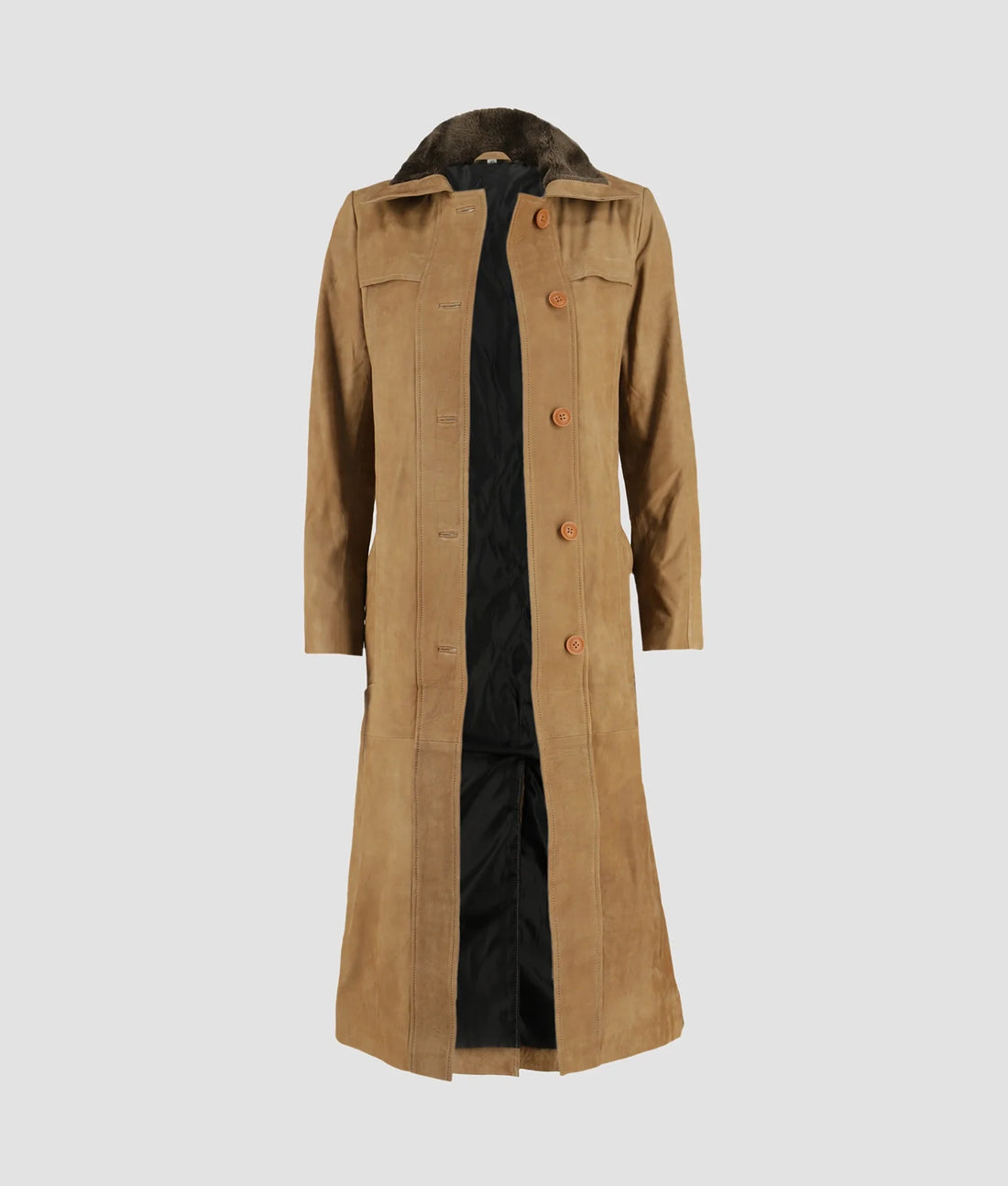 Olivia Womens Brown Leather Coat My Store