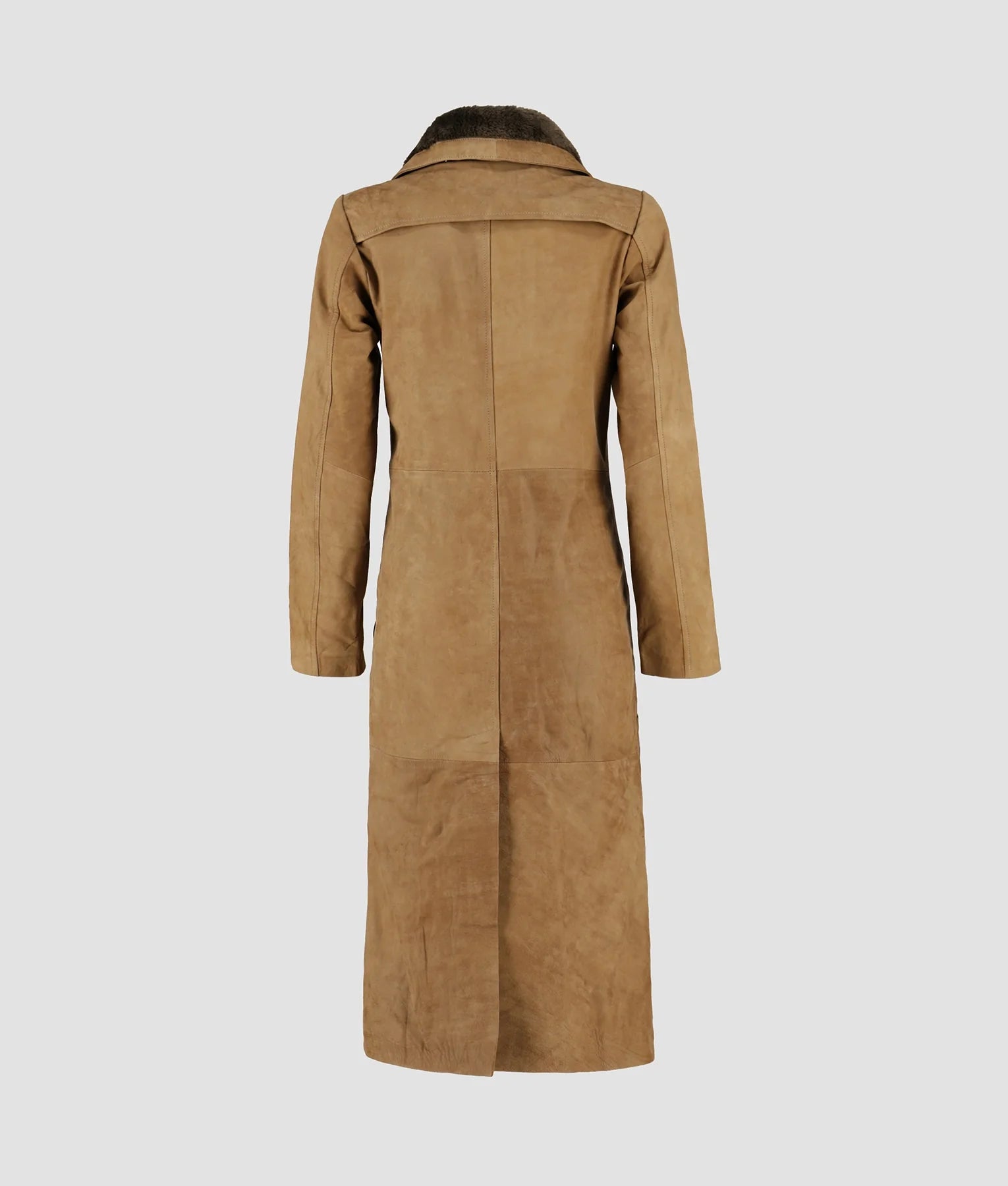 Olivia Womens Brown Leather Coat | Womens Brown Leather Coat-3
